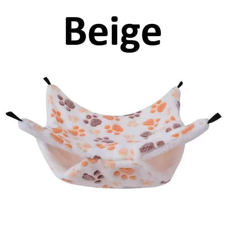 Double-Layer Fleece Hanging Hammock for Guinea Pigs & Small Pets