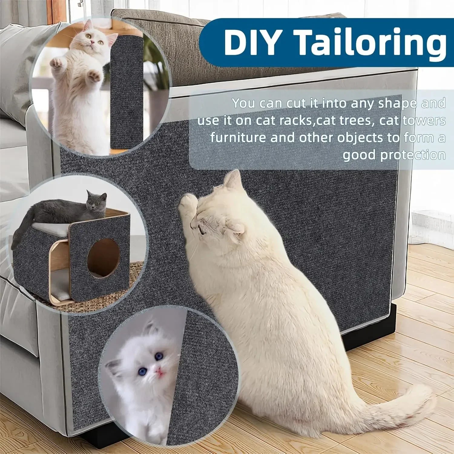 Self-Adhesive Cat Scratch Board & Sofa Protector Pad