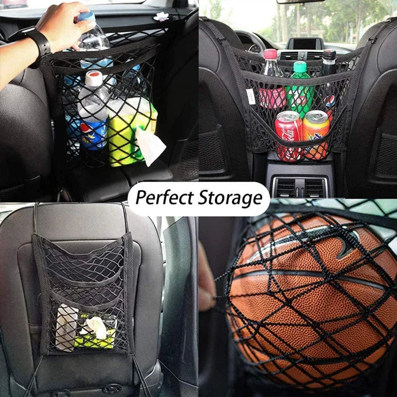 Stretchable Car Storage Net & Pet Barrier