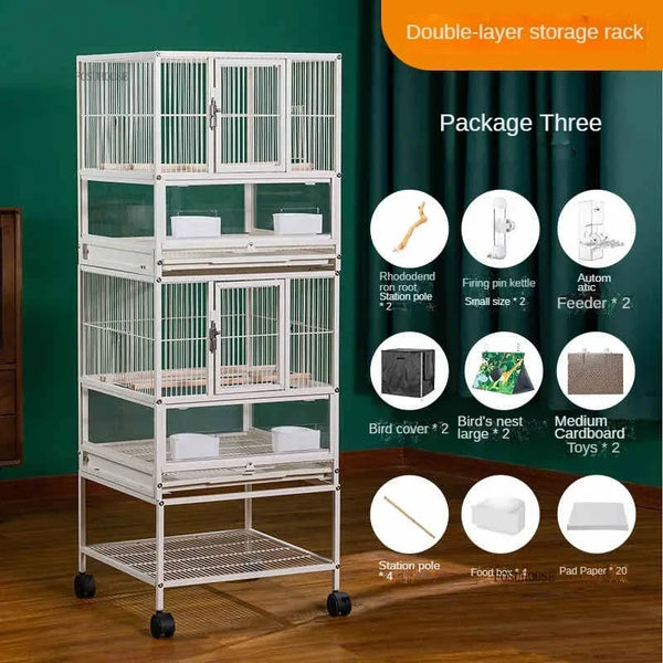 Multi-Layer Stacked Iron Bird Cage
