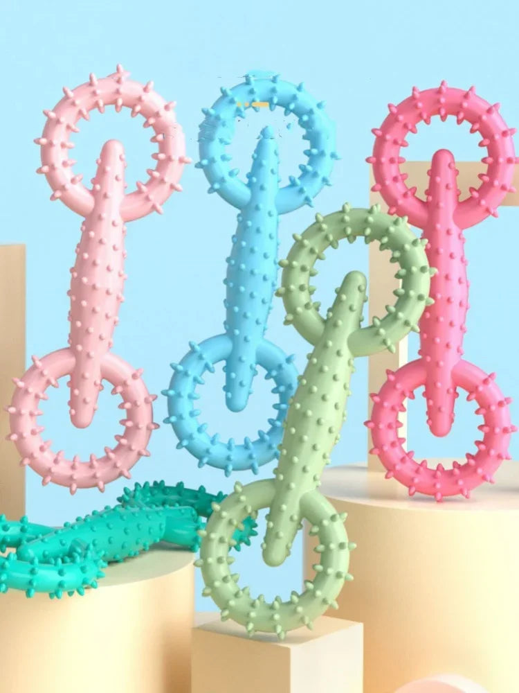 Indestructible Dog Pull Ring Toy – Interactive Chew Toy for Puppies & Large Dogs