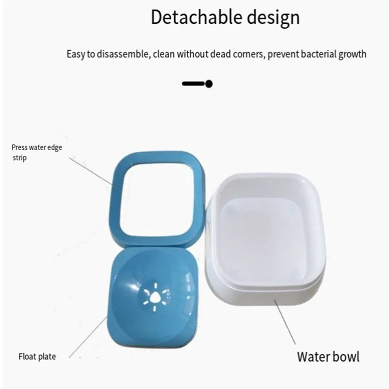 Anti-Spill Floating Pet Water Bowl
