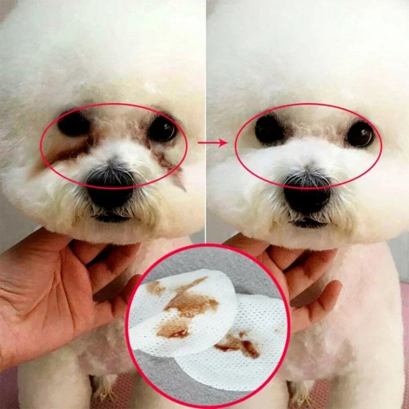 Pet Eye Cleaning Wipes, Tear Stain Remover for Dogs & Cats