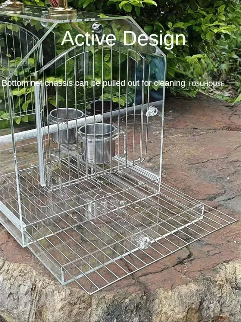 Modern Transparent Acrylic Bird Cage