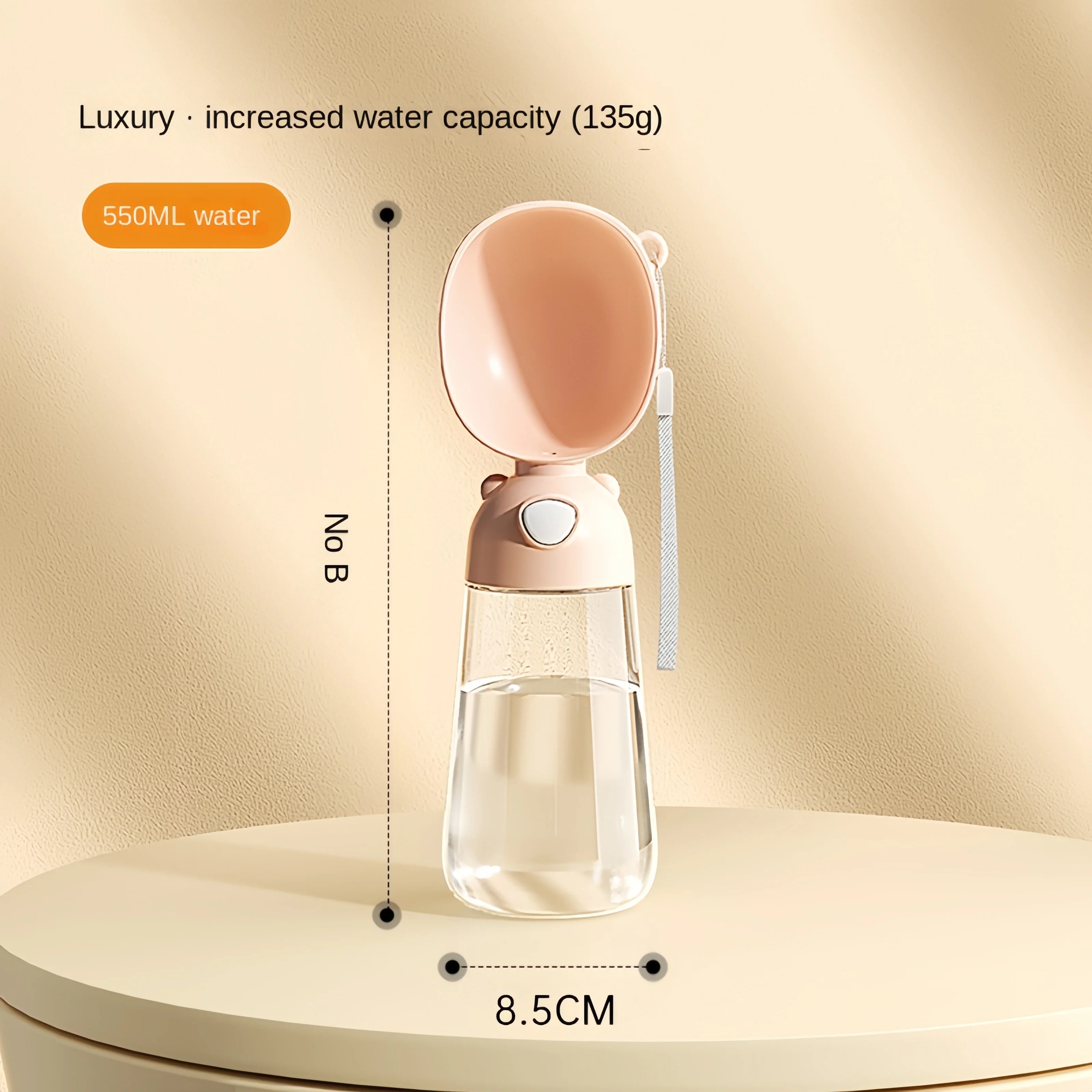 Portable Dog Water Bottle with Food Dispenser