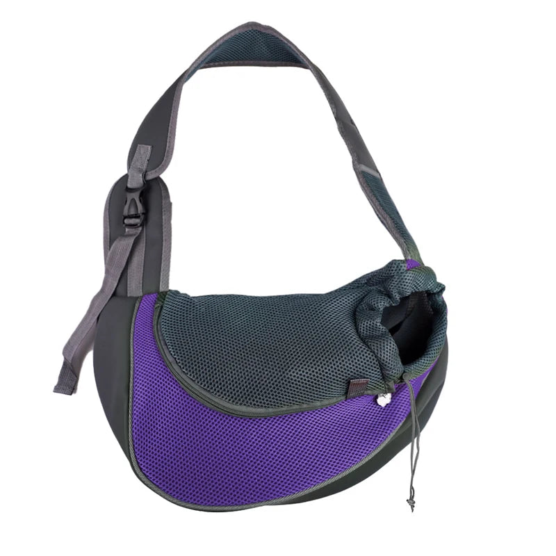 Pet Carrier Sling Bag, Mesh Travel Shoulder Tote for Small Dogs & Cats