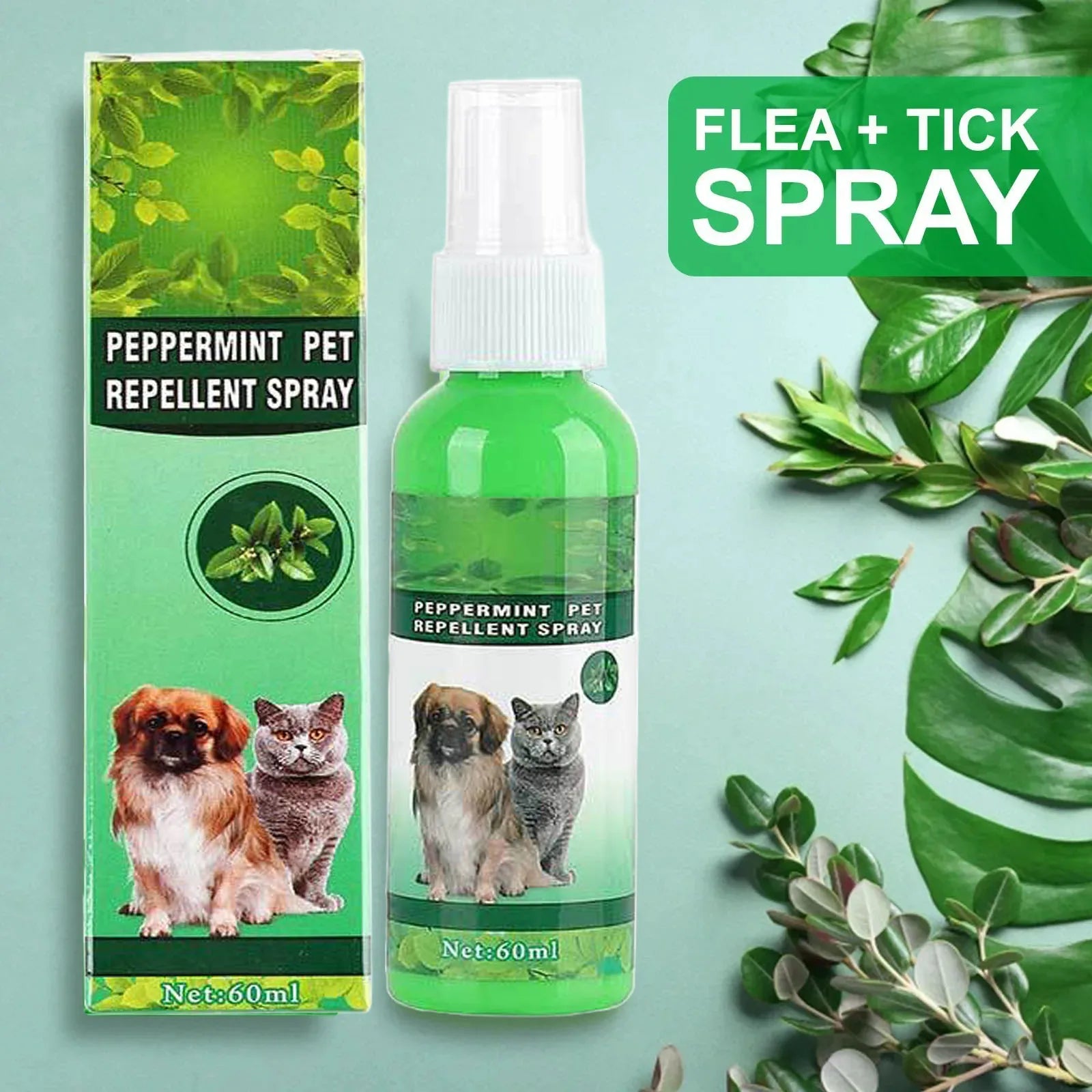 Natural Flea & Tick Spray for Dogs & Cats