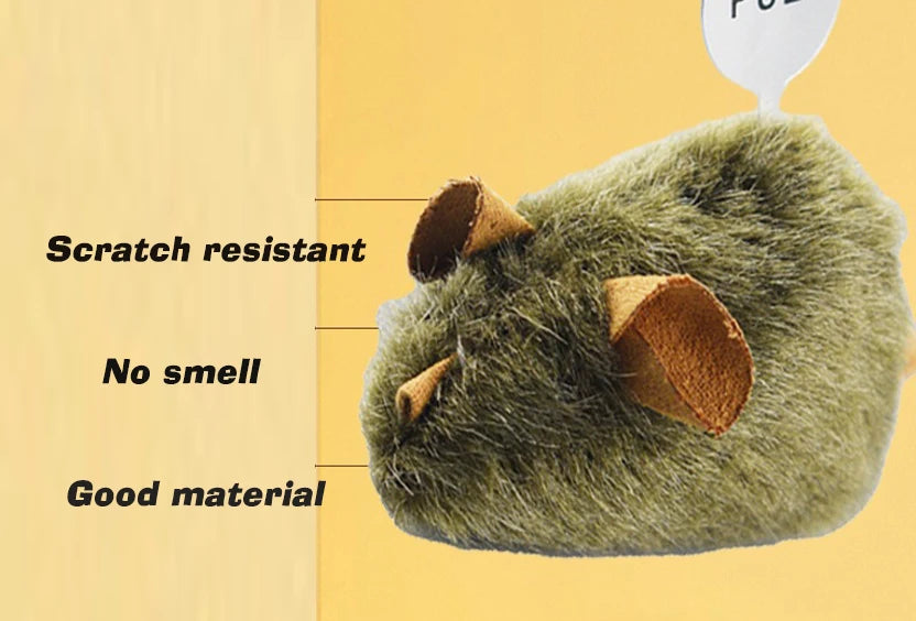 Interactive Chirping Mouse for Kittens to Relieve Boredom