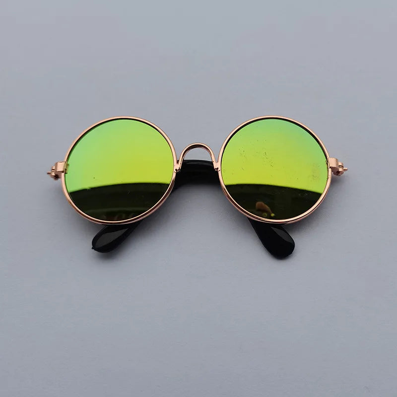 Vintage Round Pet Sunglasses for Small Dogs & Cats