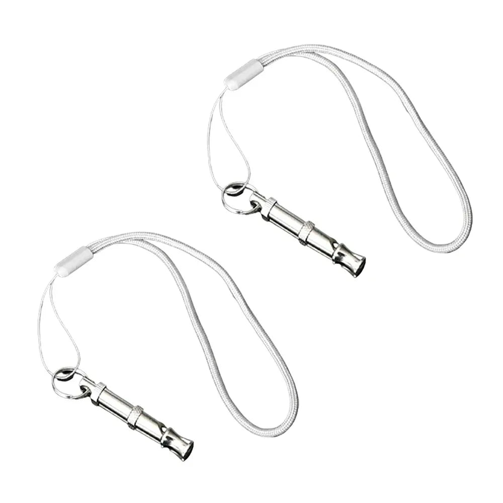 Ultrasonic Dog Training Whistle with Adjustable Frequency & Keychain