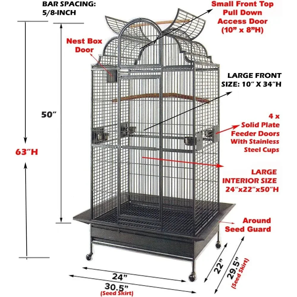 Large Dome-Top Bird Cage