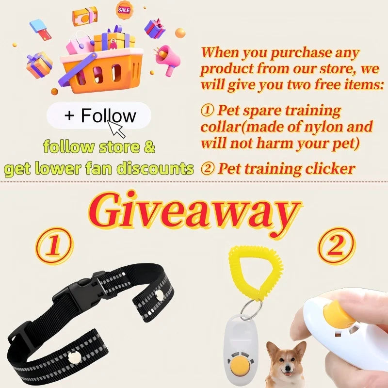 YHLC Automatic Anti-Bark Dog Collar, Rechargeable Electric Training Collar