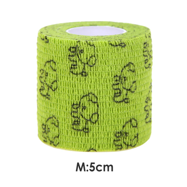 Pet Self-Adherent Elastic Bandage — Breathable, Non-Woven Wrap for Dogs & Cats