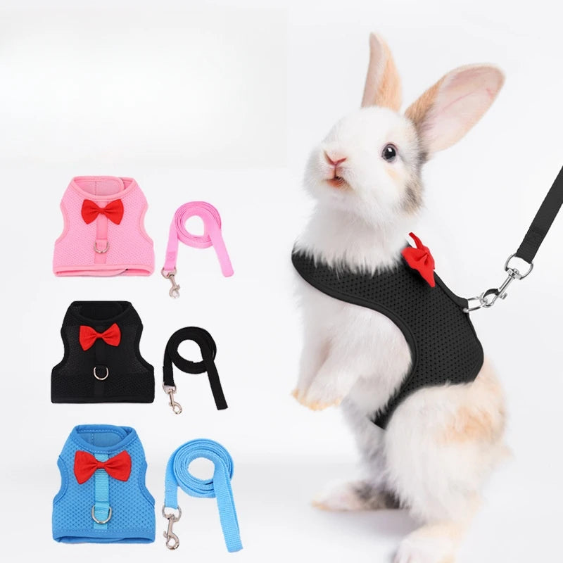 Soft Mesh Comfort Harness Vest for Rabbits & Small Pets