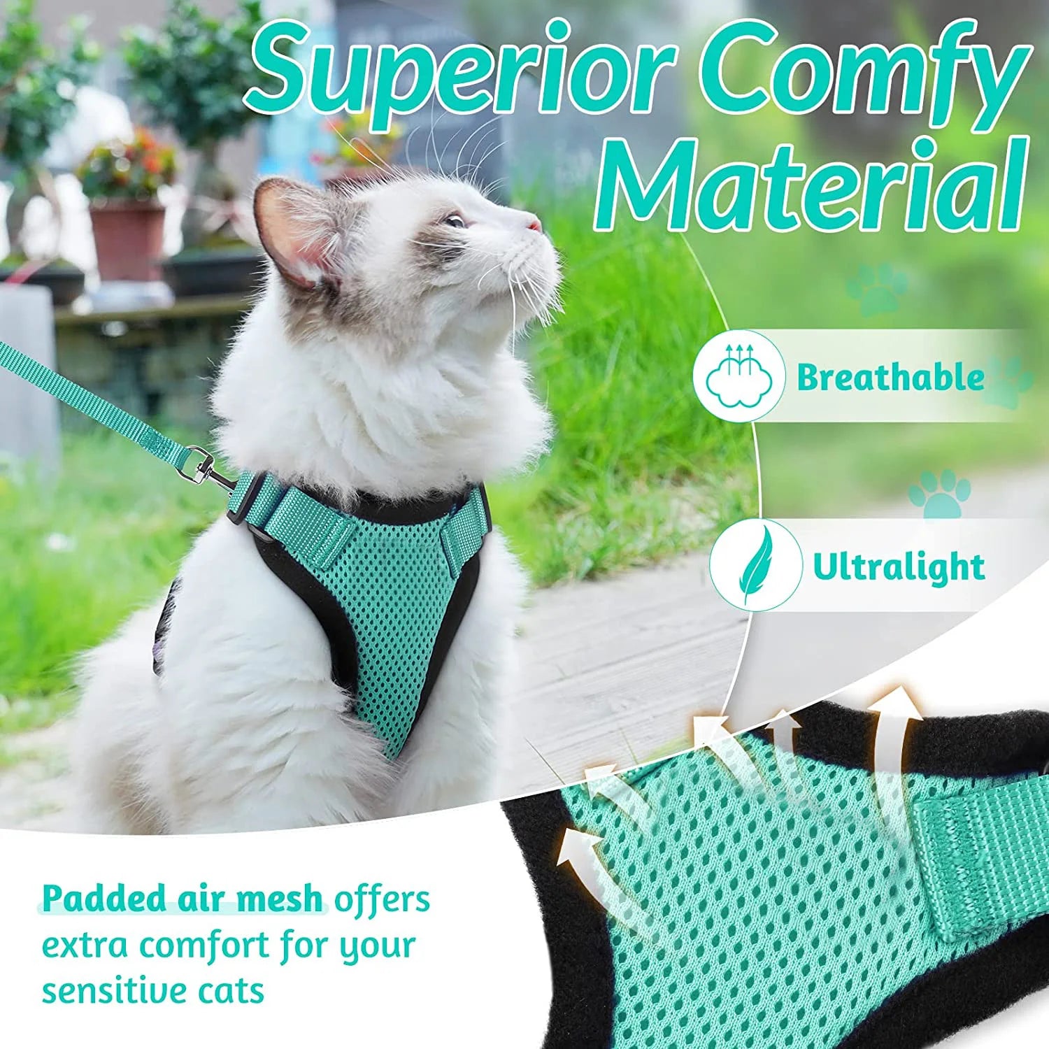 Escape-Proof Cat Harness & Leash Set