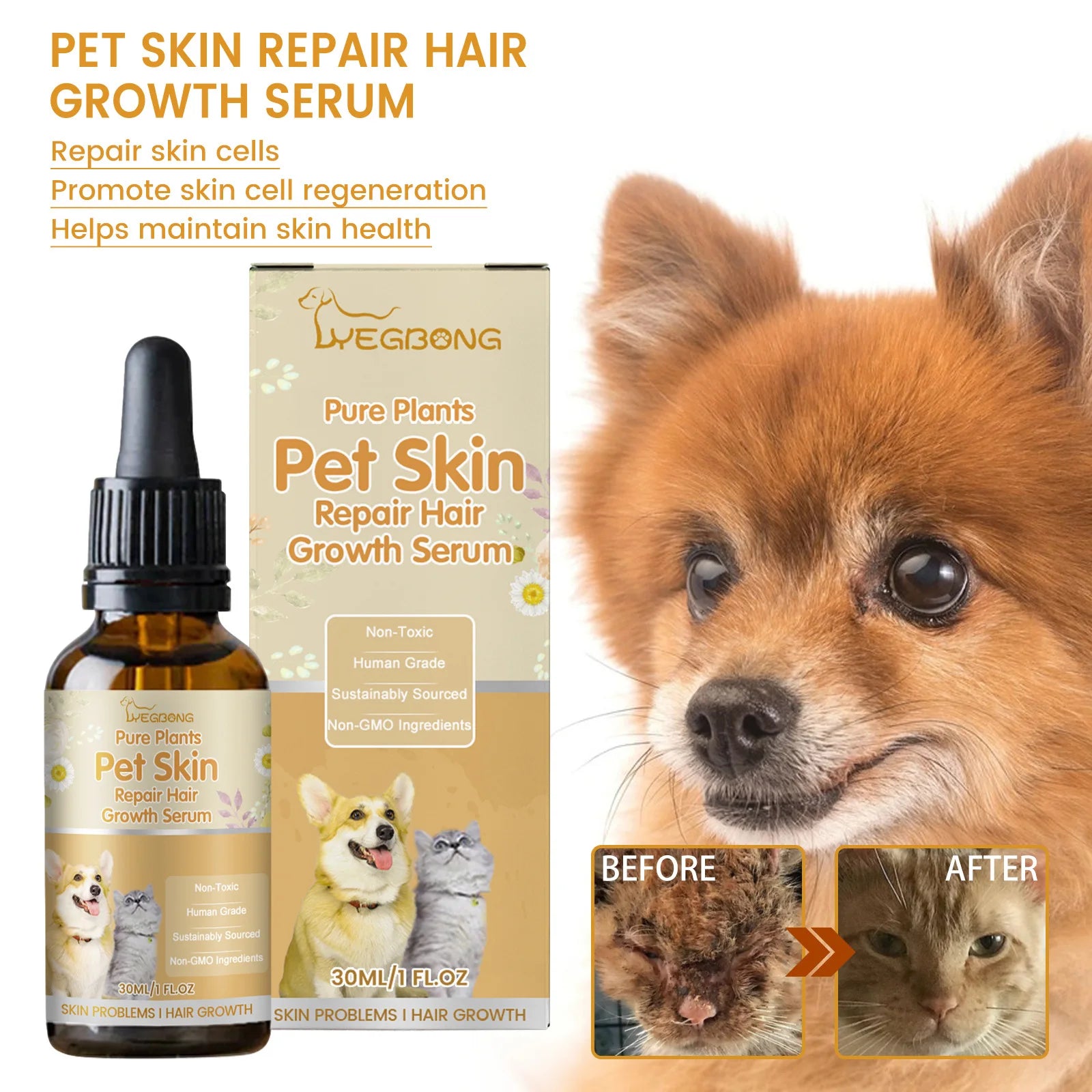 Natural Flea, Mite & Tick Repellent for Cats & Dogs