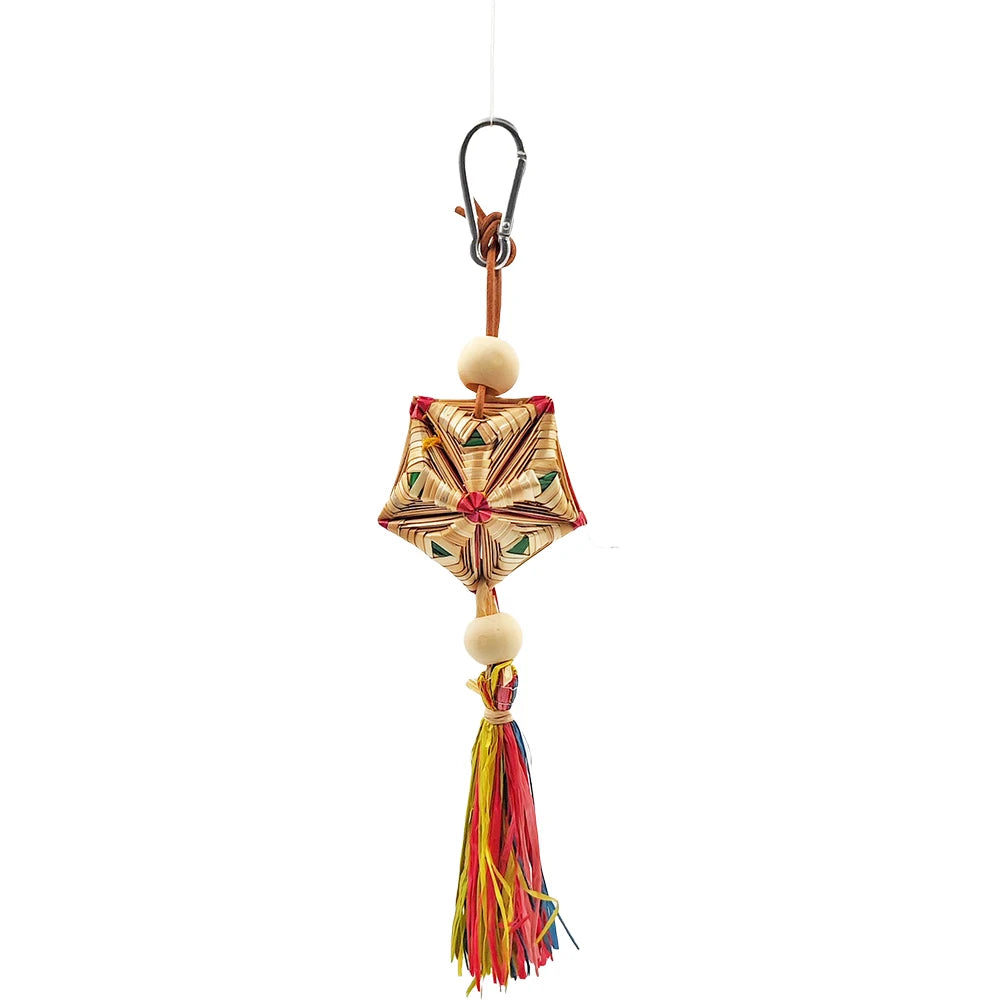 1pc Natural Straw Parrot Chew Toy