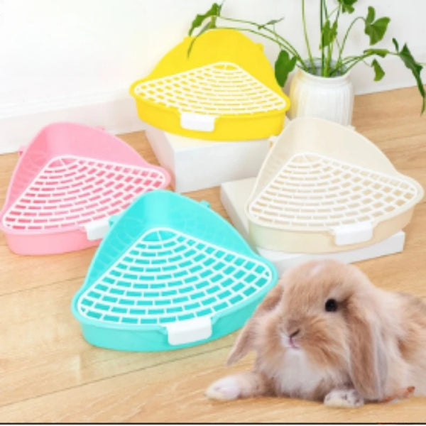 Rabbit Corner Litter Tray Potty Trainer for Small Animals