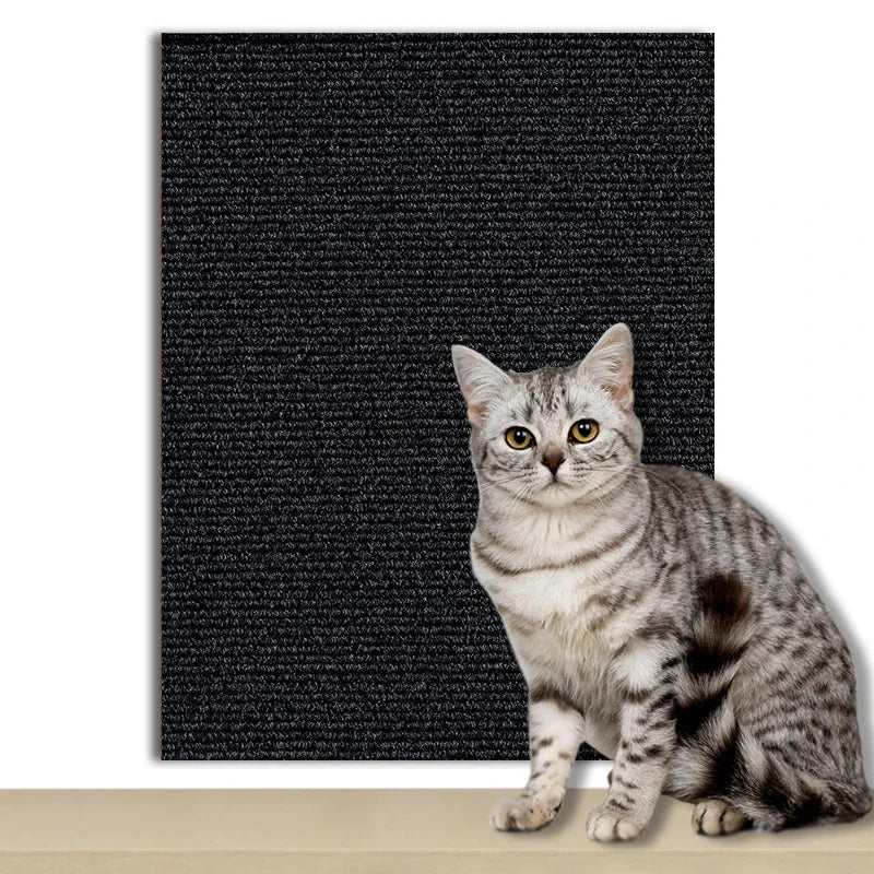 Self-Adhesive Cat Scratch Protector — Trimmable Sofa & Wall Shield Board
