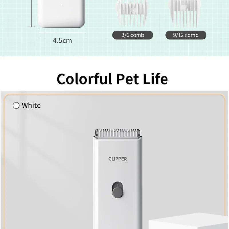 Cordless Rechargeable Pet Hair Trimmer