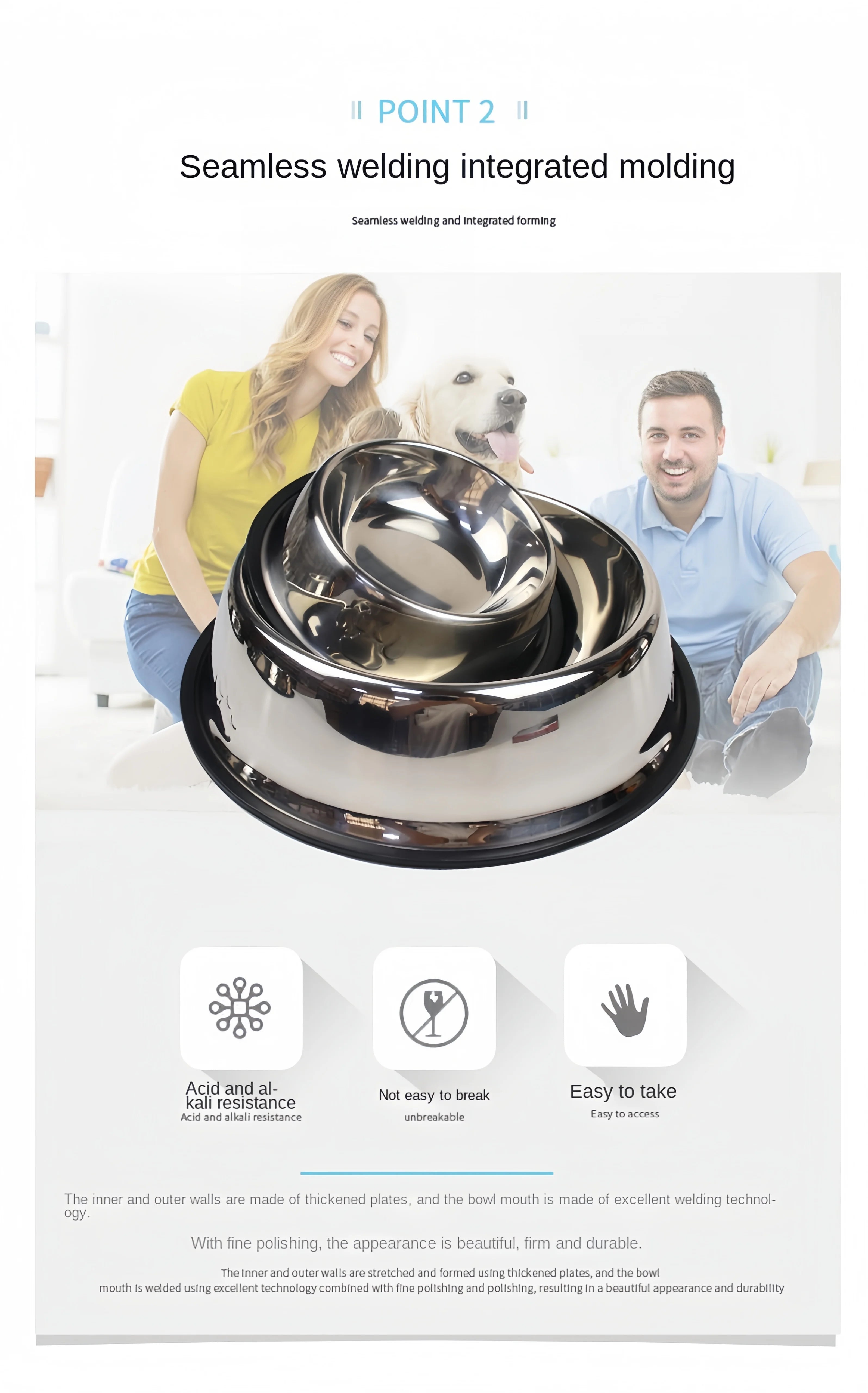Stainless Steel Pet Feeding Bowl