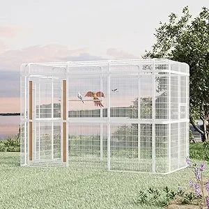 Outdoor 10FT Large Walk-In Aviary Bird Cage