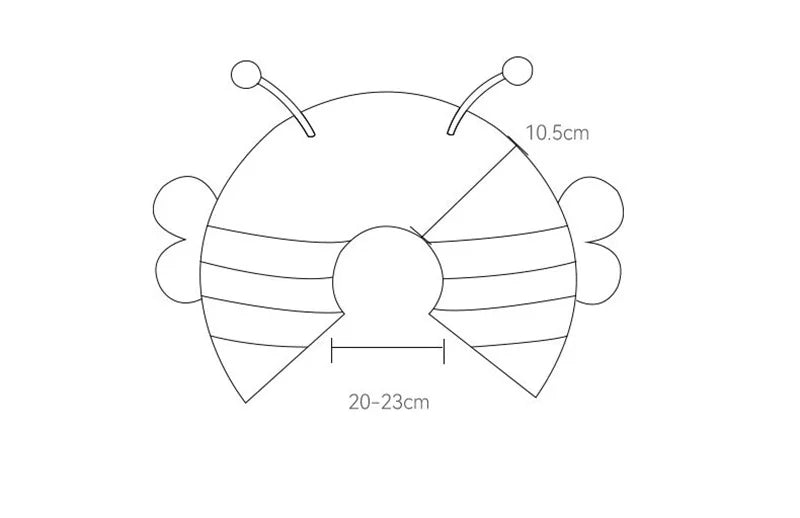 Pet Elizabethan Recovery Collar, Lick & Bite Protection Headgear for Cats and Small Dogs