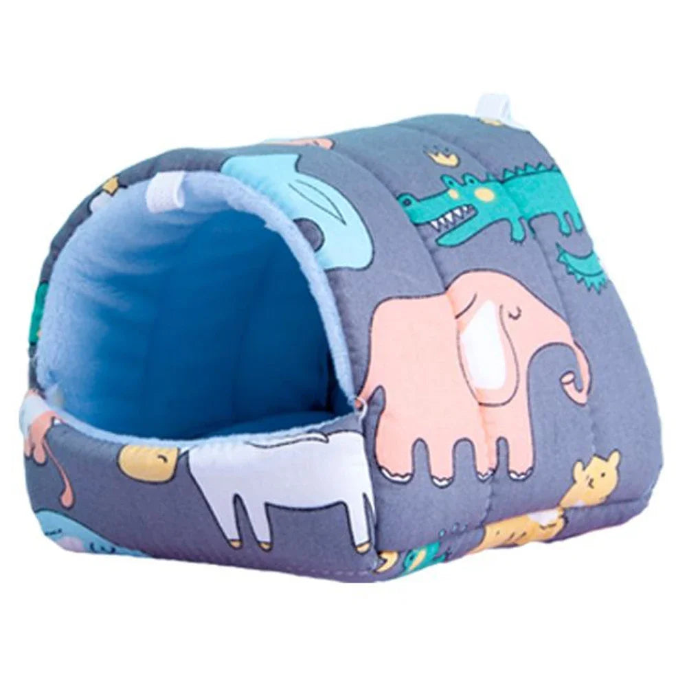 Cartoon Small Pet Sleeping Bed & Warm Nest for Winter