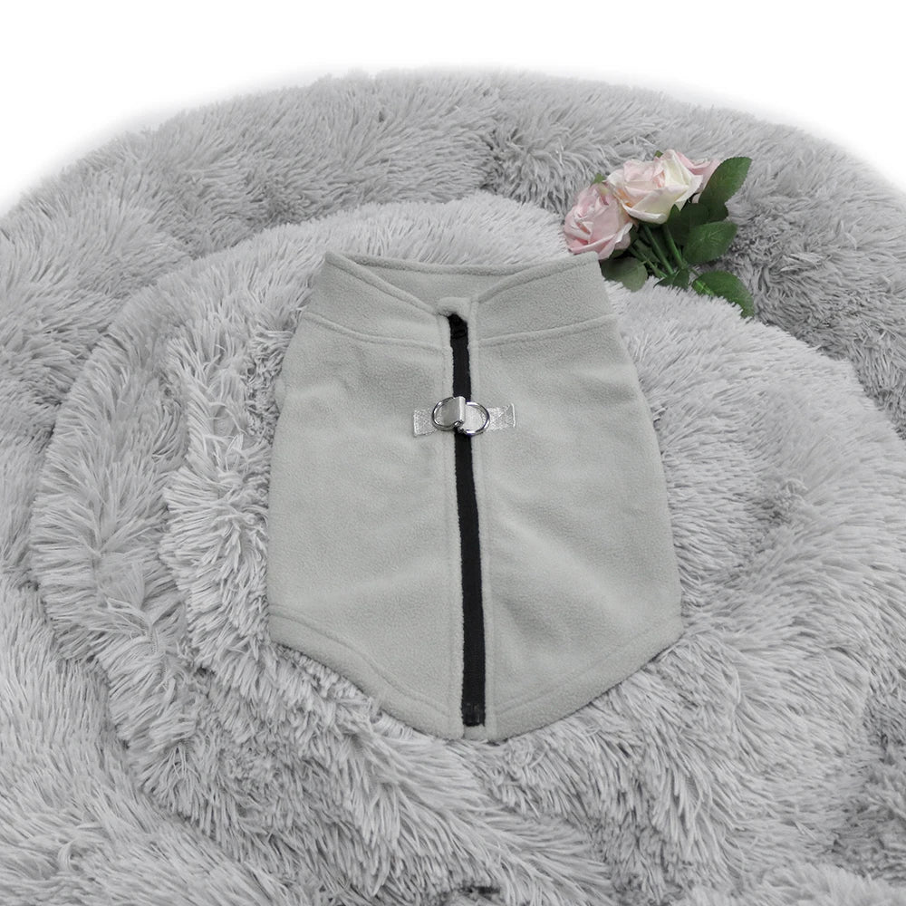 Winter Fleece Dog Jacket, Warm Coat for Small & Medium Dogs, Puppies, and Cats