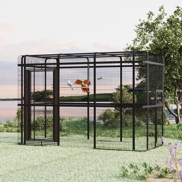 Outdoor 10FT Large Walk-In Aviary Bird Cage