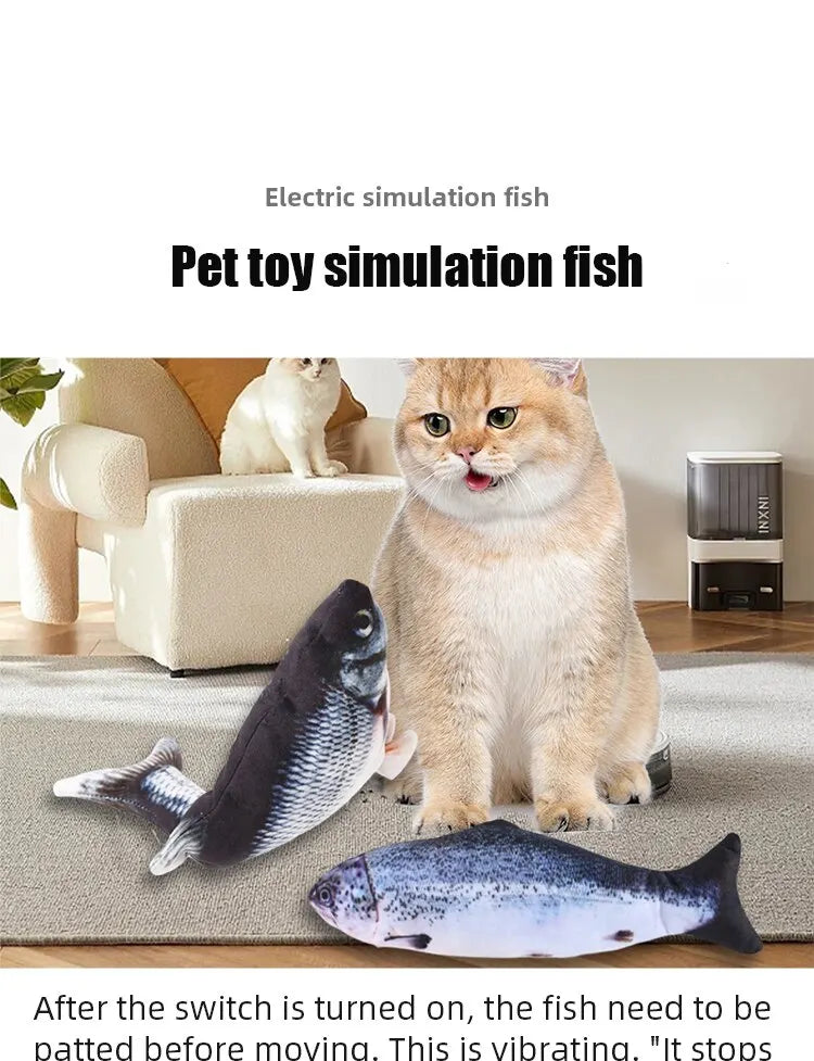 USB Rechargeable Floppy Fish Pet Toy