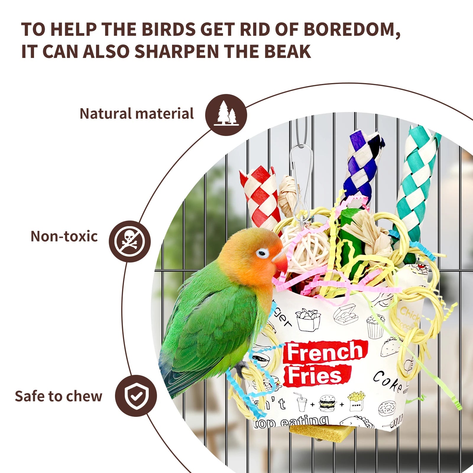 Foraging Hanging Toys for Parrots