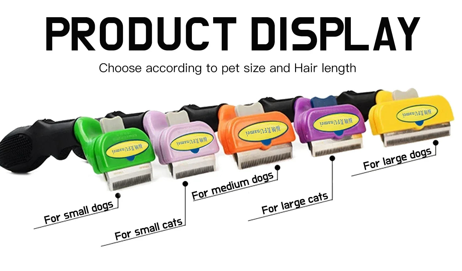 Large Pet Grooming Comb – Hair Remover & Massage Brush for Dogs and Cats