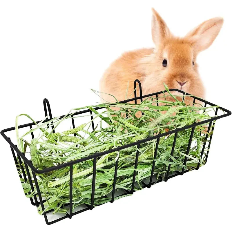 Rabbit Hay Feeder Basket & Grass Rack for Small Pets