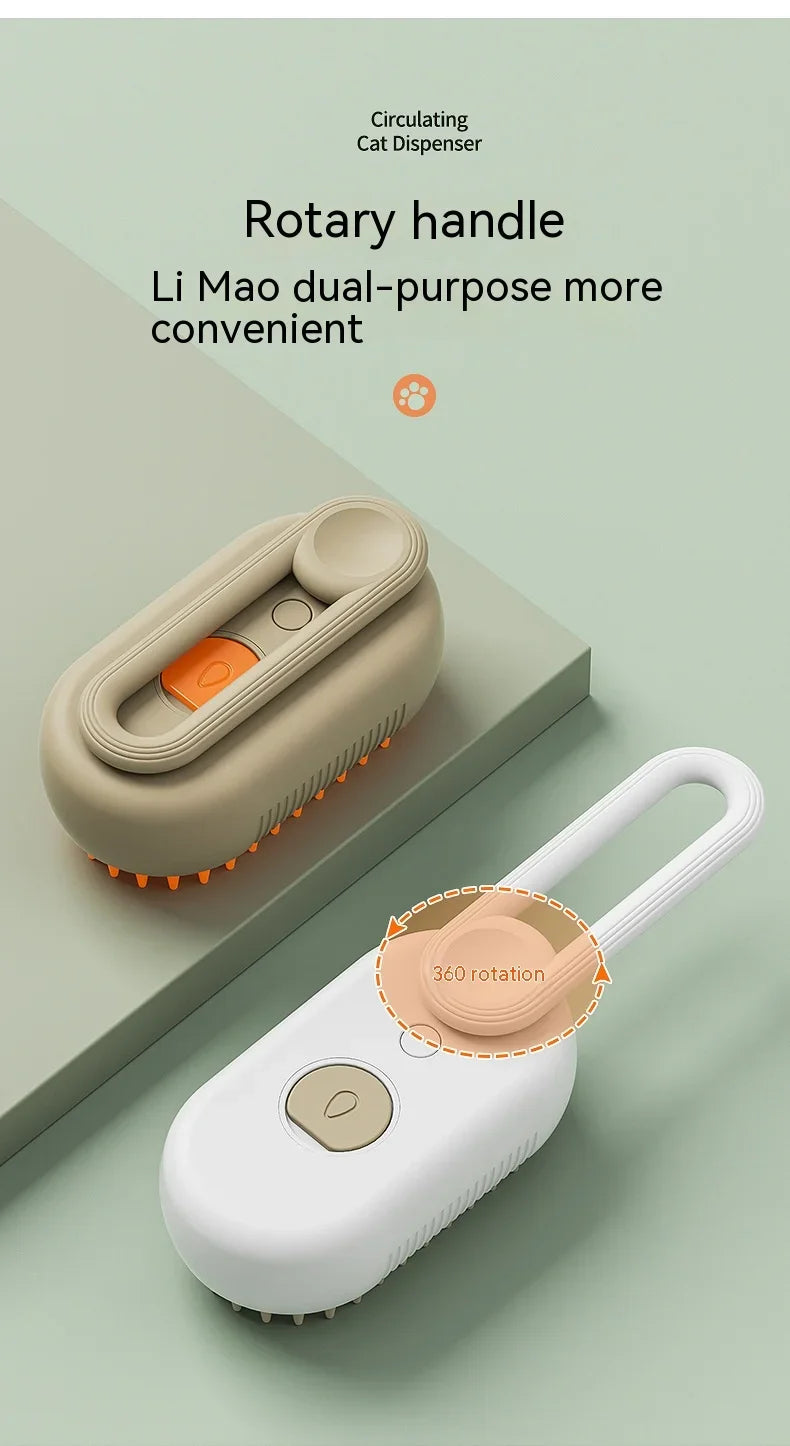 3-in-1 Electric Steam Grooming Brush