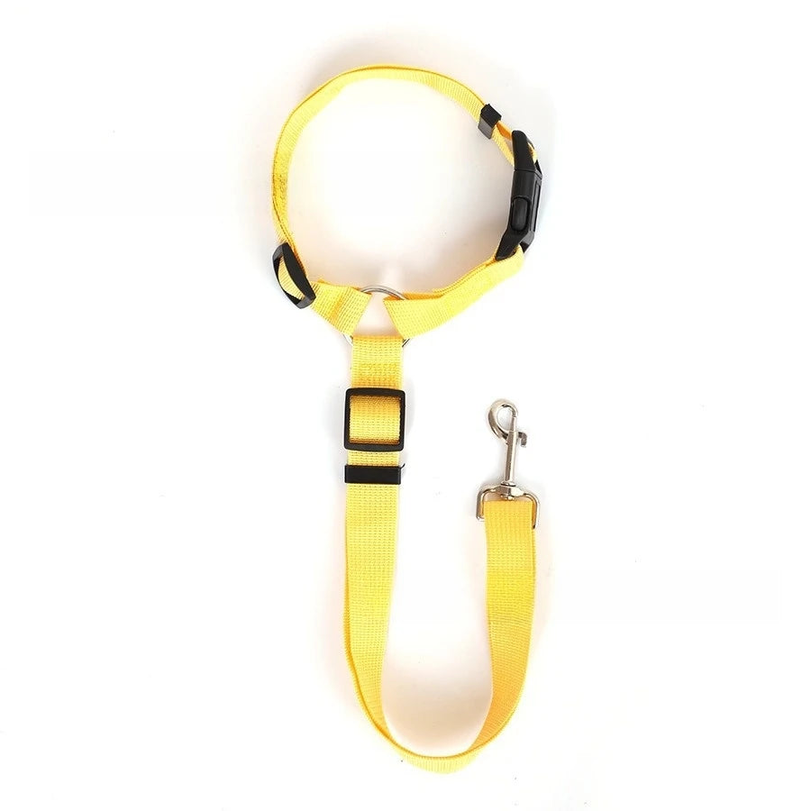 Adjustable Dog Car Seat Belt & Leash