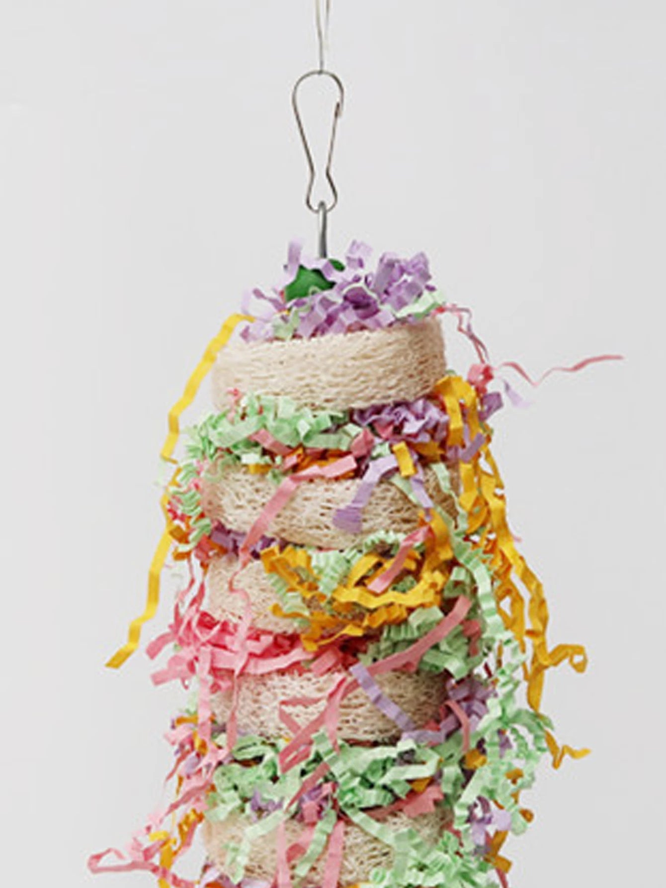 Parrot Cage Loofah Swing with Bell for Cockatiels & Parakeets