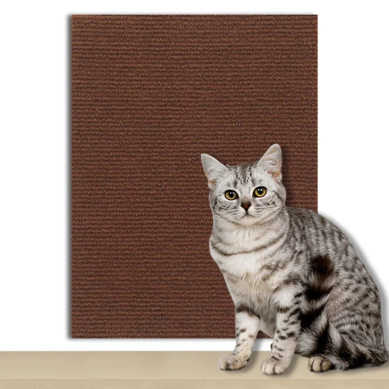 Self-Adhesive Cat Scratch Protector — Trimmable Sofa & Wall Shield Board
