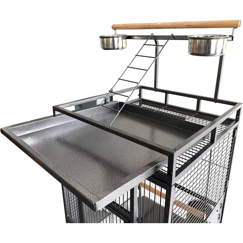 Large Parrot Cage with Rooftop Playground
