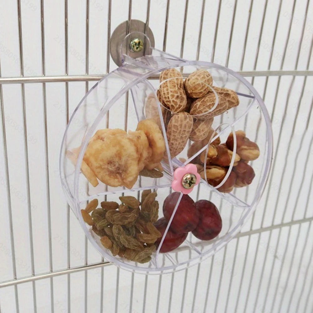 Acrylic Rotating Parrot Treat Dispenser