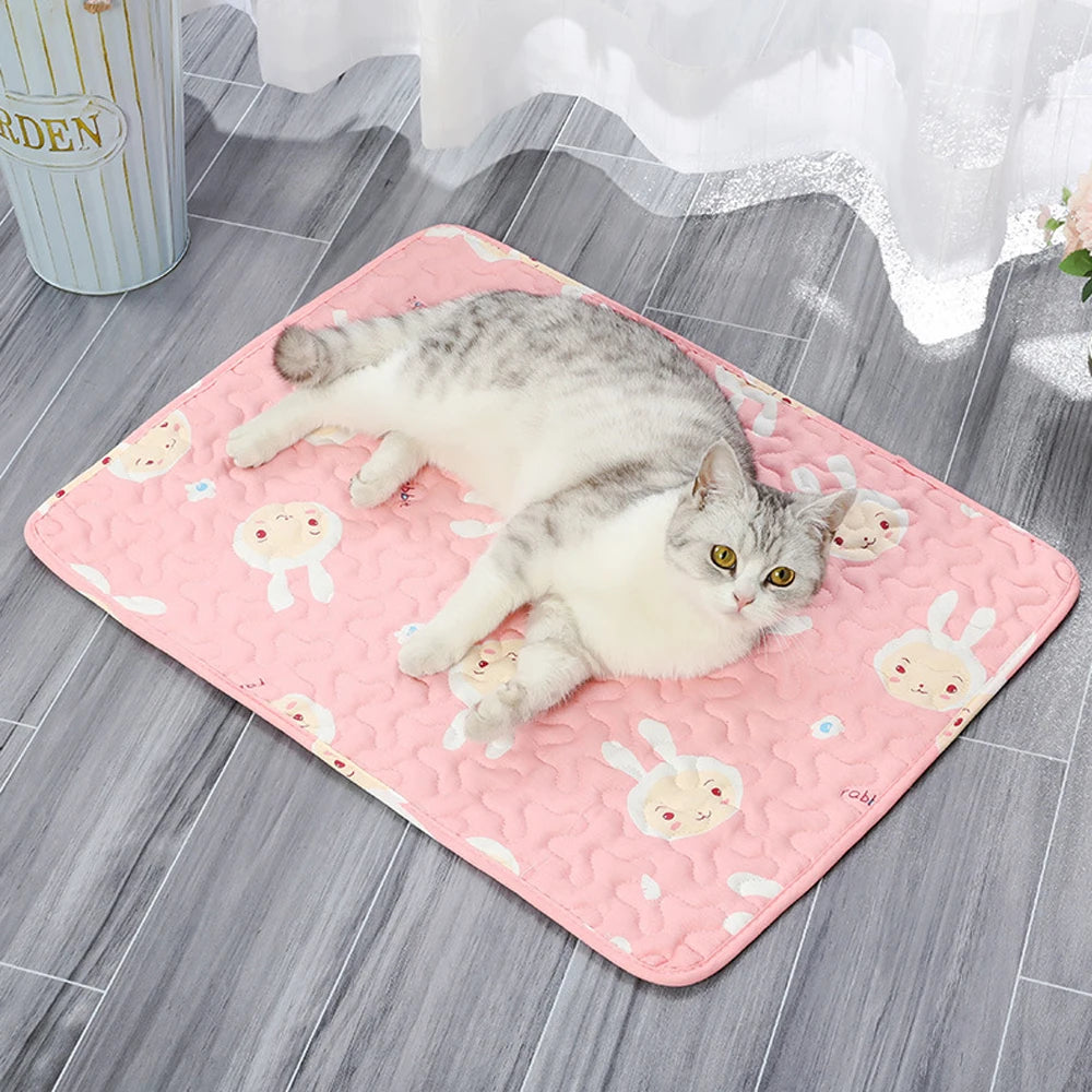 Moisture-Proof Cooling Pet Mat – Breathable Sofa Cushion for Dogs & Cats