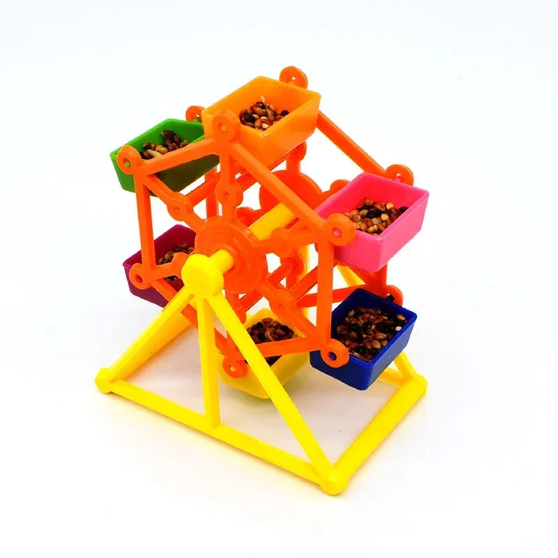 Colorful Rotating Windmill Bird Foraging & Training Toy