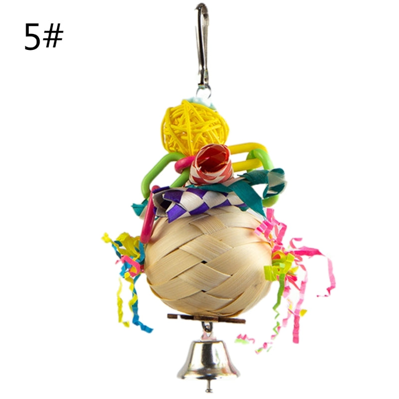 Rattan & Paper Molar Toy for Small Parrots