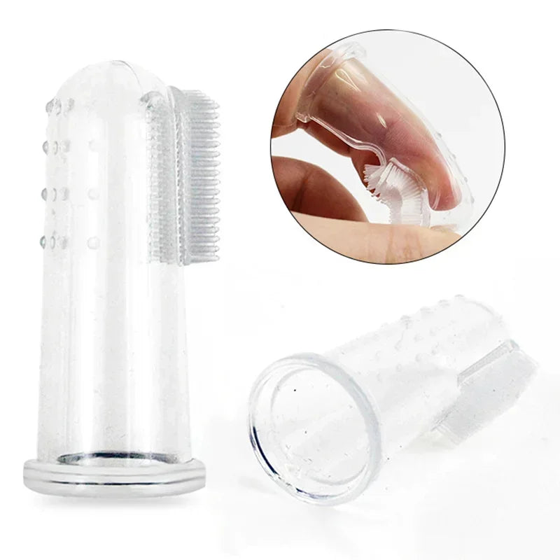 Super Soft Silicone Pet Finger Toothbrush for Dogs & Cats