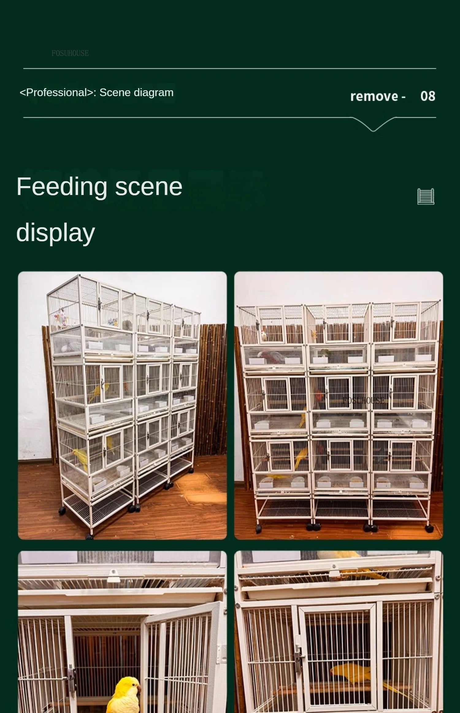 Multi-Layer Stacked Iron Bird Cage