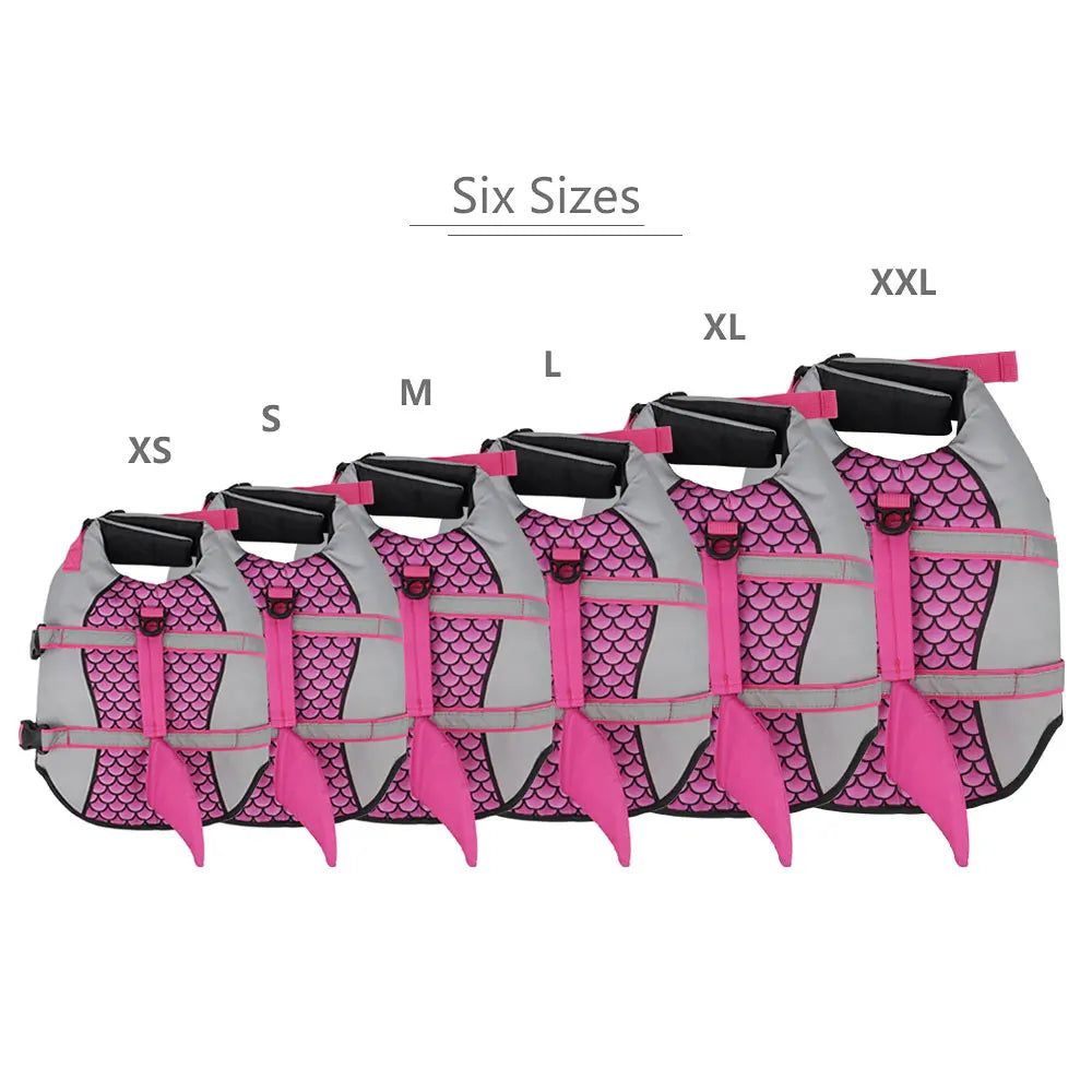 Shark Dog Life Jacket, Pet Swim Vest Harness Summer Swimwear