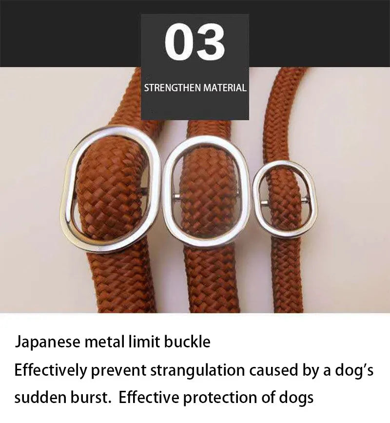 Heavy-Duty Slip Rope Dog Leash – for Medium & Large Dogs