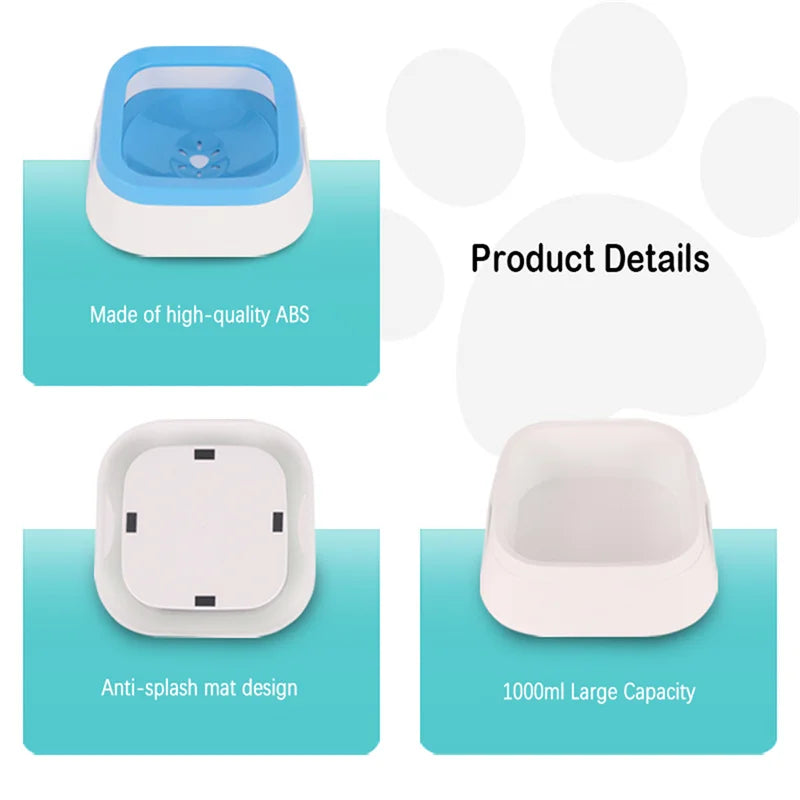 Anti-Spill Floating Pet Water Bowl