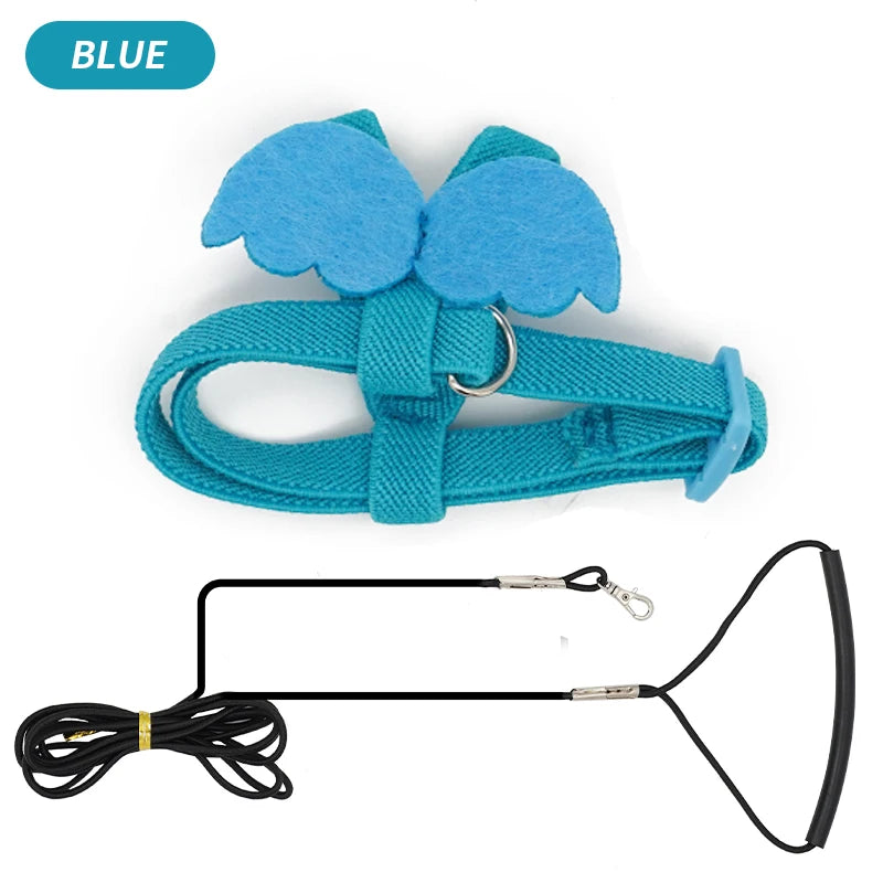 Long Cable Bird Harness & Leash