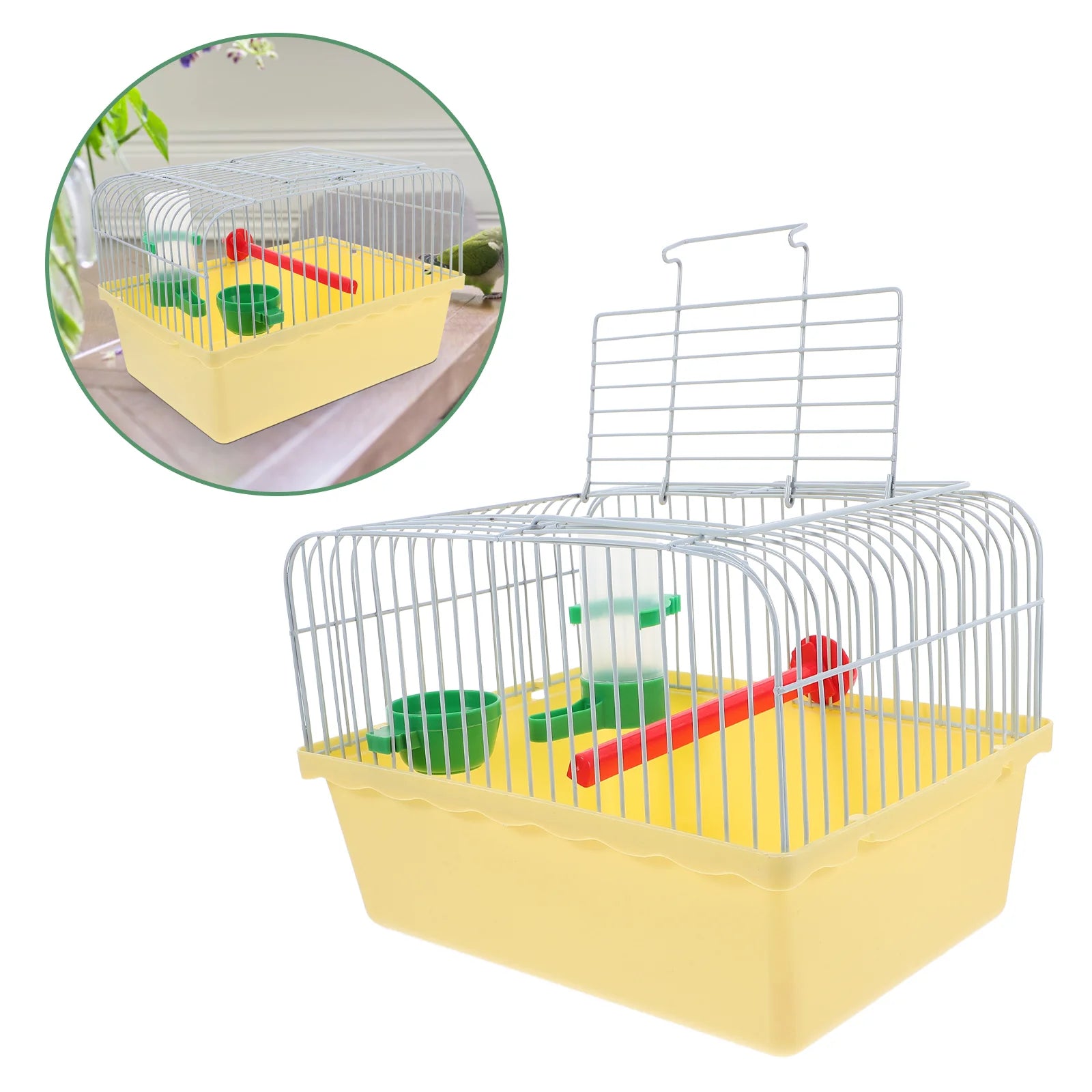 Portable Bird Travel Carrier Cage